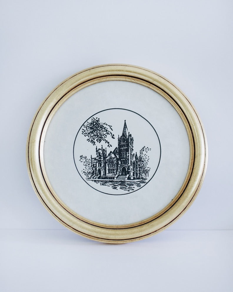 Golden Church Wall Art