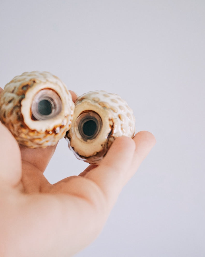 Pinecone Salt + Pepper Shakers