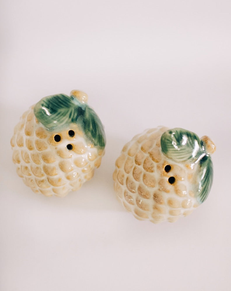 Pinecone Salt + Pepper Shakers