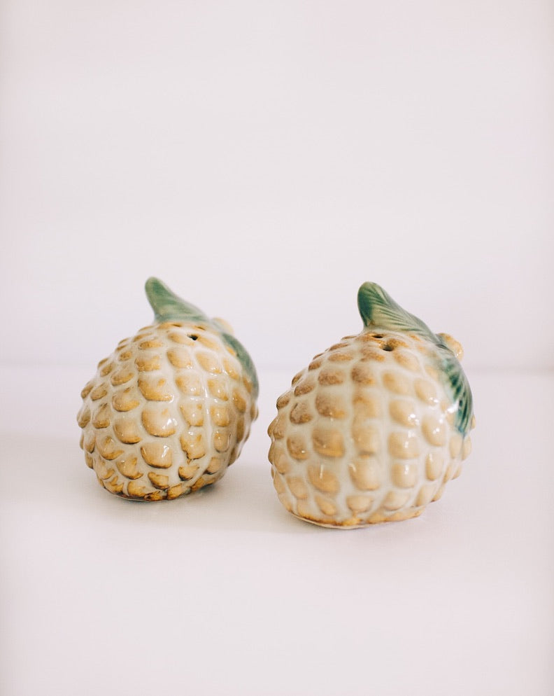 Pinecone Salt + Pepper Shakers